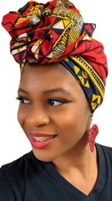 Trendy African Print Headwrap-DPH549