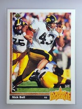 1991 Upper Deck  Football -  Nick Bell - Los Angeles Raiders - Rookie Card 29. rookie card picture