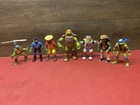 Lot Of 7 Teenage Mutant Ninja Turtles TMNT Vintage Raph Leonardo Beach Bum Spock