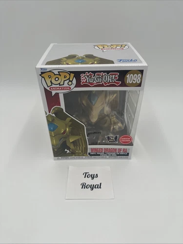WINGED DRAGON OF RA METALLIC SUPER YU GI OH 2021 FUNKO POP 1098 GAMESTOP 6" INCH