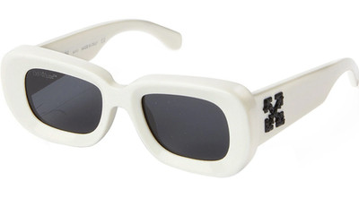 OFF WHITE Carrara Sonnenbrille Unisex weiß dunkelgrau (One Size) *REFBR168