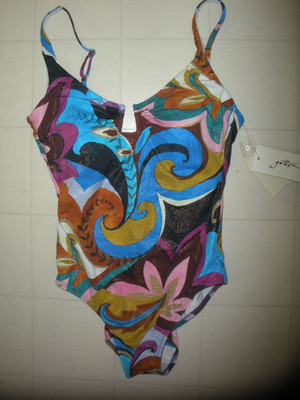 GOTTEX Multicolor Porto 1 Pc U Wire Style Swimsuit Sz 8 NWT
