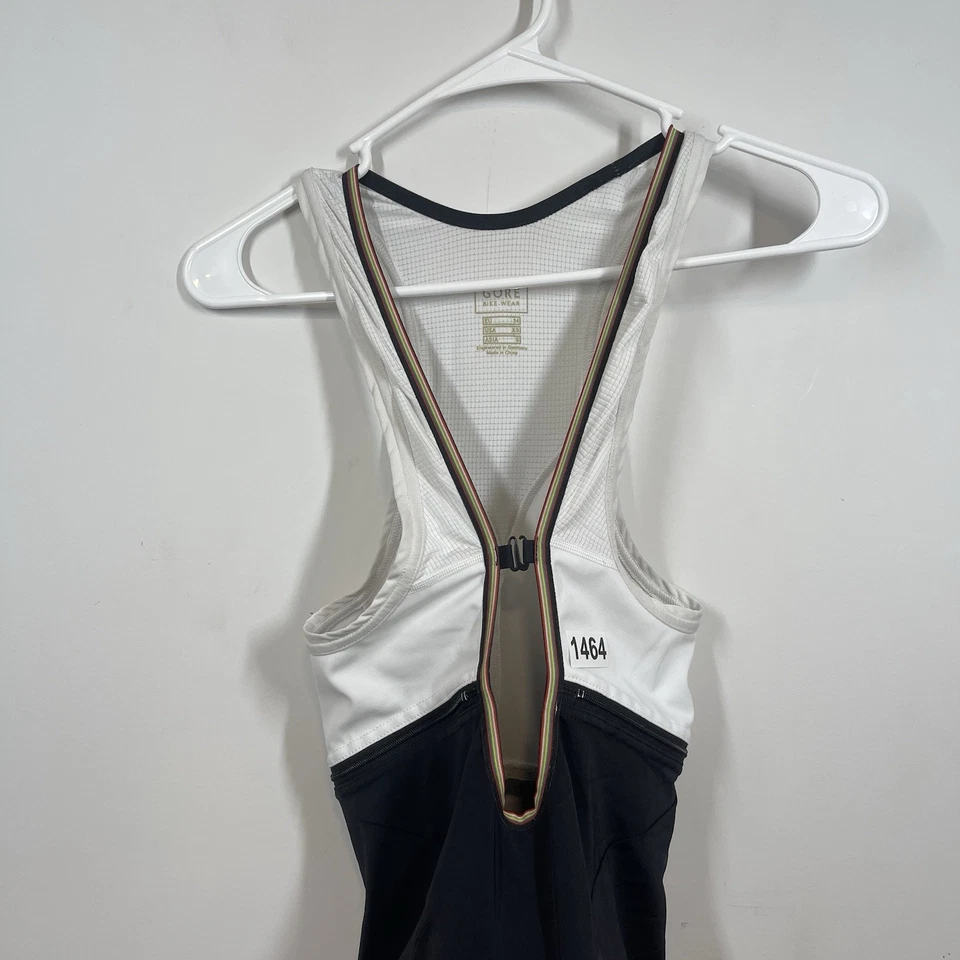 Gore Bike Wear Cycling Bib Shorts Womens XS Black Rainbow Gorewear Padded - Image 4 of 4