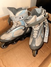 Women  s Bladerunner Pro 78 Inline Skates   Blue/Grey, Size 10  Good Condition