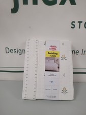 Image of John Lewis Crisp&Fresh Erin Floral Organic Cotton Double Duvet Set White RRP£75