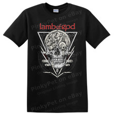 Lamb of God Skull Metal Music T Shirt Gothic Heavy Tee Rock Band Graphic