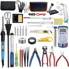 Stained Glass Kit for Adults Beginners, 30 PCS Tool Set with Glass Cutter, 80...
