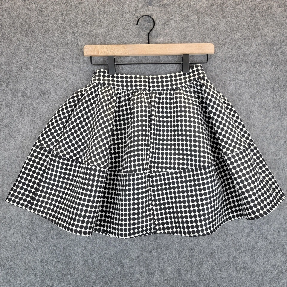 Экспресс юбка женщин 00 черный белый в горошек линия мини расширитель карманы с подкладкой - Изображение 2 из 4