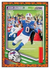 2025 Score - Keon Coleman #4 Pumpkin