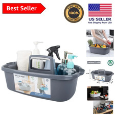 Sturdy Plastic Cleaning Supplies Caddy: Large Capacity Organizer for Your Home