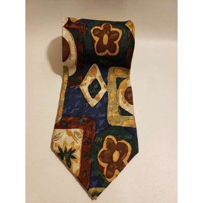 Flic Jazz Men's Neck Tie 100% Silk Handmade Geometric