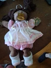 New ListingCabbagepatch Kids Vintage, 1985 Black W/Brown Eyes, Birth Cert, OK Factory
