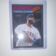 Topps Heritage 2026 #25 Yordan Alvarez Dark Grey Astros MLB Card
