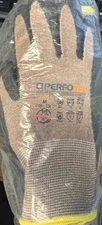 Armor Guys Perfotek 07-001 Work Gloves M Brown Tan Yellow Grip 1 Dozen New