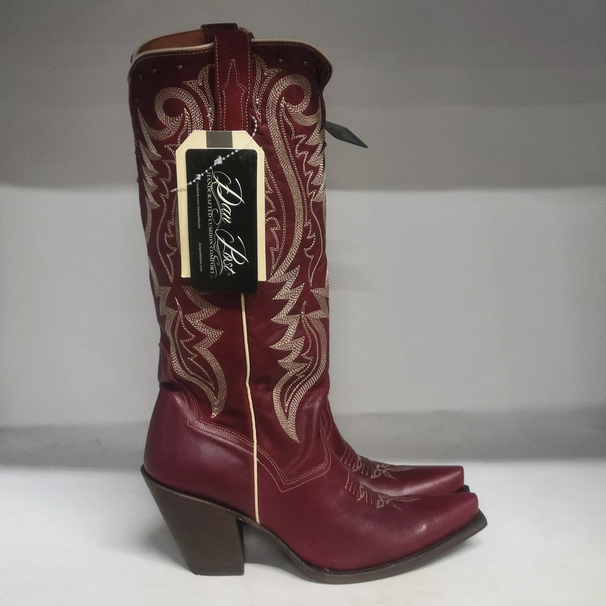 Red Leather Upper Boots for Women | eBay
