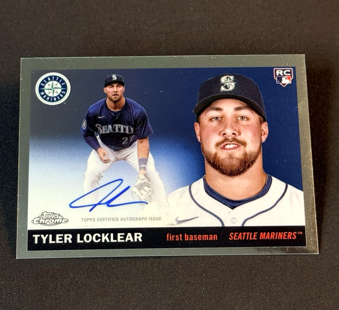 2025 Topps Chrome Platinum Autograph Tyler Locklear #CPA-TL (RC) Mariners