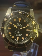 Nuovissimo orologio uomo Seiko MODIFICATO AUTOMATICO SUB 40mm NH35 costruito negli USA 