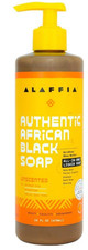 Alaffia Authentic African Black Soap Unscented 16 FL oz New