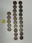 1913 D Lincoln Wheat Pennies Half/Roll 25 Coins KEY DATE! Legible Dates! (#P9)