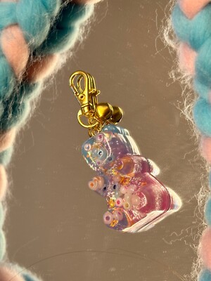 Kawaii Gummibärchen Schlüsselanhänger Candy Crush Limited Pastell Glitzer Zubehör 