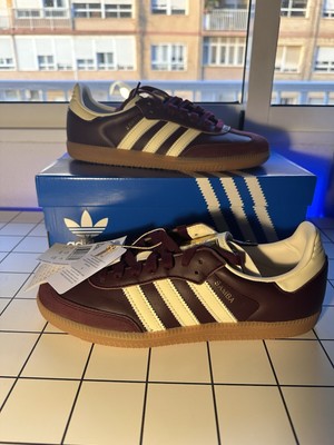 adidas samba og maroon gold 39 1/3
