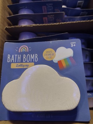 Rainbow Streaming, Cloud Shaped, Scented Bath Bombs, 2 Pc Bath Bomb Set