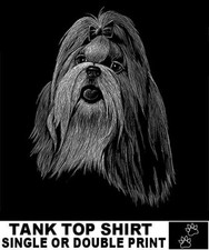 Beauitful Shih Tzu Dog Custom Show Art Dog Tank Top Shirt AB748