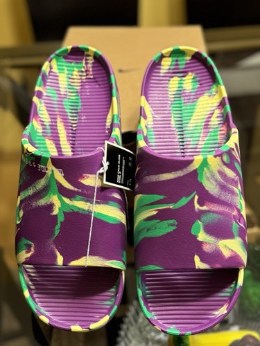 Nike EYBL Calm Slides 2024 "Benvenuti nella famiglia EYBL" MOLTO RARE - Foto 8 di 13