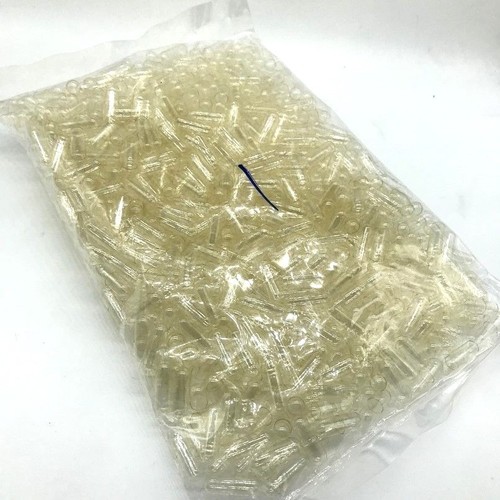 1000 cápsulas transparentes talla 1 tapas de gelatina vacías en polvo 250 mg transparentes - Imagen 6 de 7