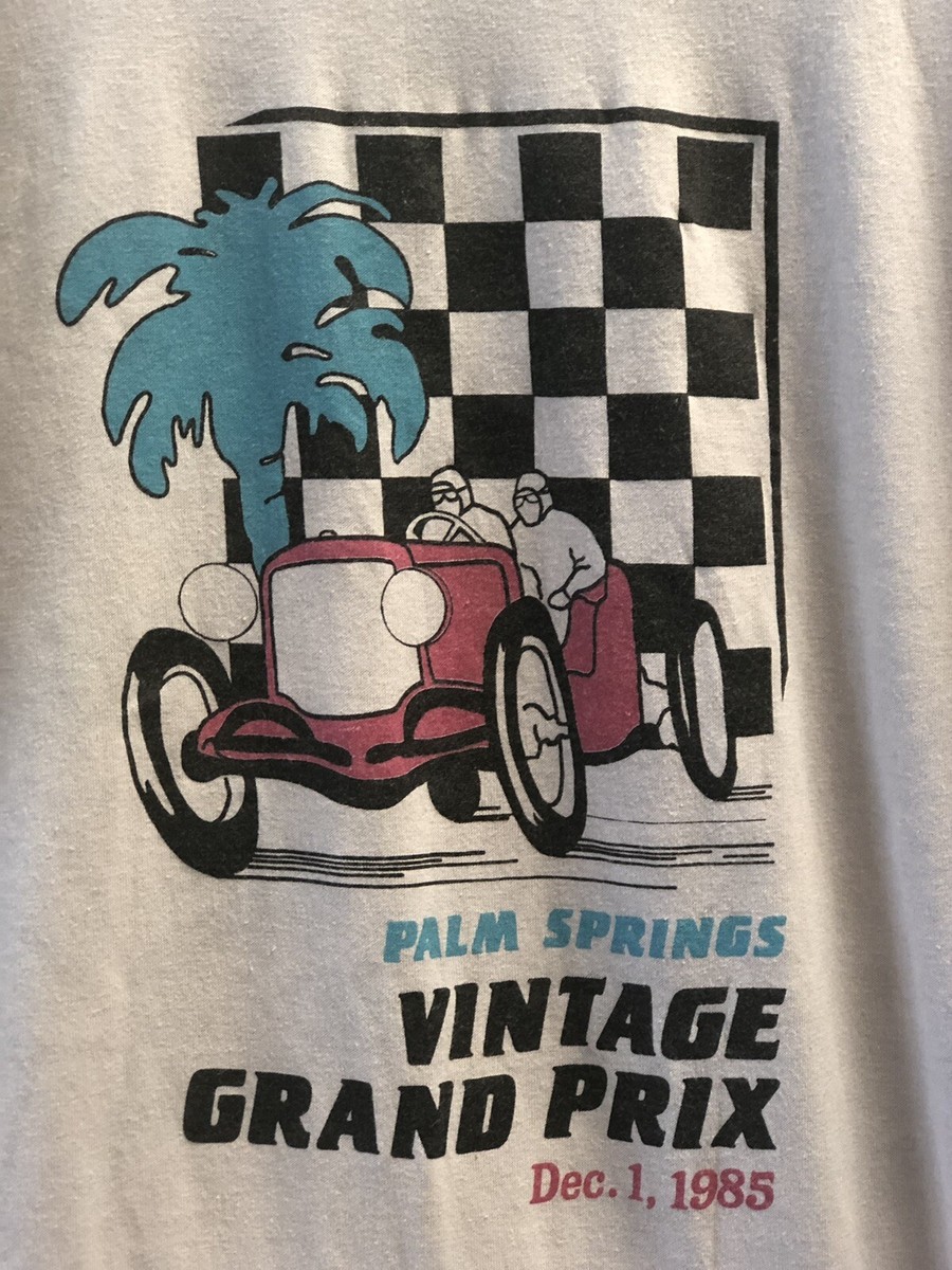 1985 Palm Springs Grand Prix Vintage T Shirt Size Large Fits as