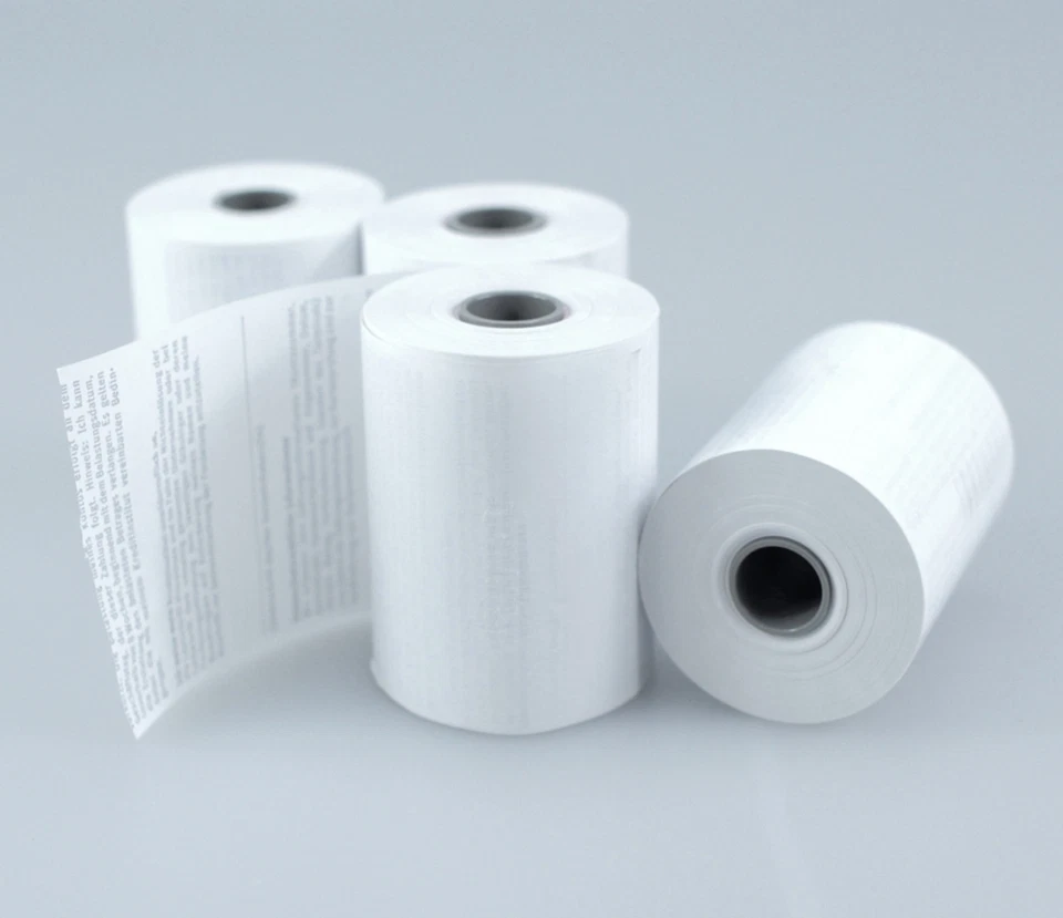 10 EC-CASH Lastschrifttext Thermorollen 57mm x 25m Kassenrollen Thermopapier