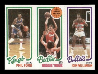 1980-81 TOPPS BASKETBALL PHIL FORD, REGGIE THEUS, JOHN WILLIAMSON