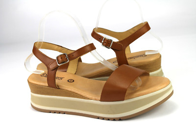 Everybody Gr.41 Damen Sandalen Sandaletten Slipper Pumps Leder Brau TOP  i 605