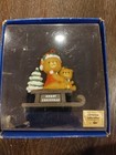 Vintage Russ Berrie Teddy Bear Christmas Ornament Bear On Sleigh