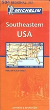 Michelin Map of Southeastern USA, Michelin Map #584 