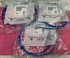 Lot of 3 CommScope Uniprise Cat6 7ft Patch Cables Blue RJ45 UNC6-BL-7F
