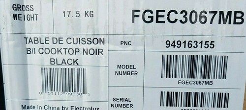 frigidaire fgec3067mb