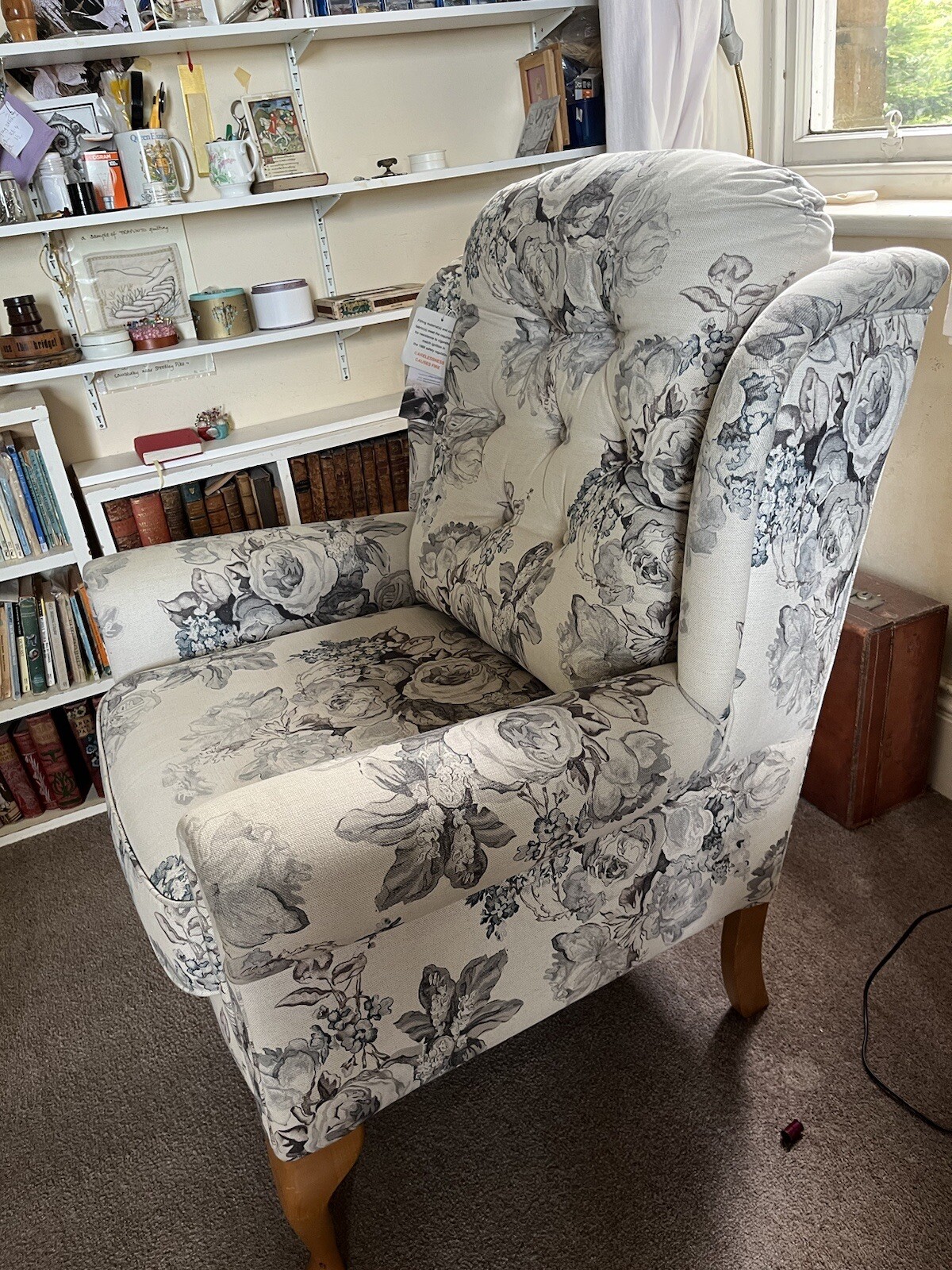 Beautiful HSL Floral Chair Impeccable eBay
