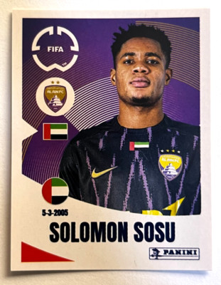 2025 FIFA CLUB WORLD CUP Panini Sticker #448 SOLOMON SOSU AL AIN FC