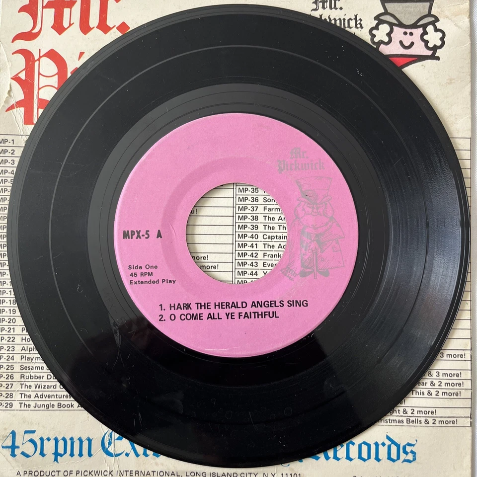 CHRISTMAS 45: Little Town of Bethlehem, Hark The Herald Angels Sing, MR PICKWICK Foto 4 de 4