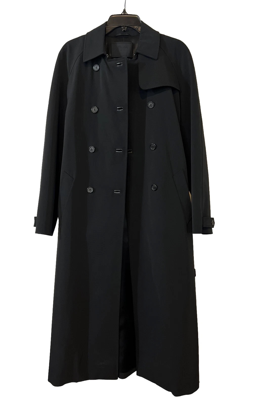 Trench cappotto donna PRADA nero taglia 42