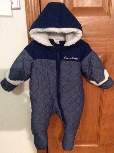 euc calvin klein baby snowsuit 3-6 months
