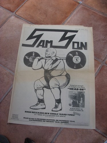 Samson: Head On 1980 Full Page (12" X 16") UK Advert EX CONDITION