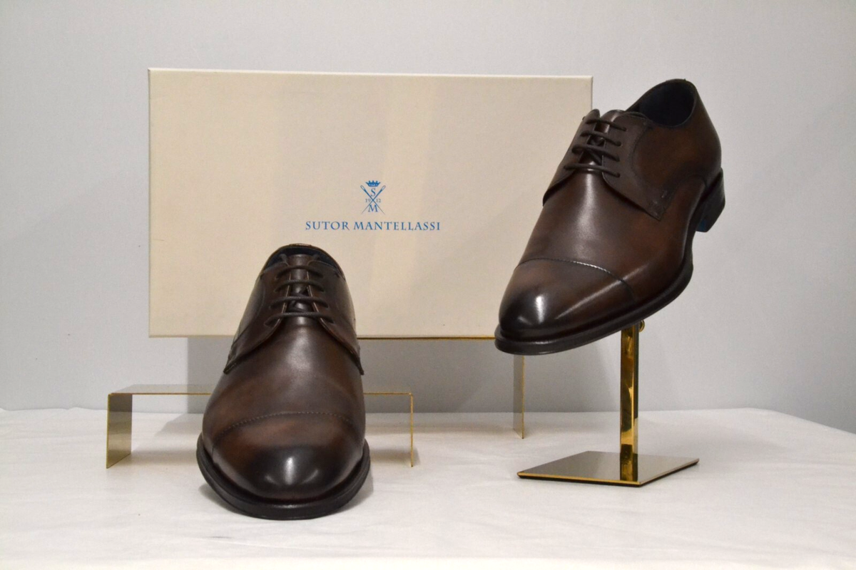 Sutor Mantellassi Dress Shoes- great condition! SUTOR MANTELLASSI Handmade Brown Crocodile Leather Penny  main image 3