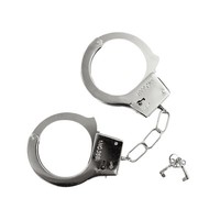 1X Handschellen Metall Spielzeug Halloween Karneval Fasching Mottoparty KostüMe