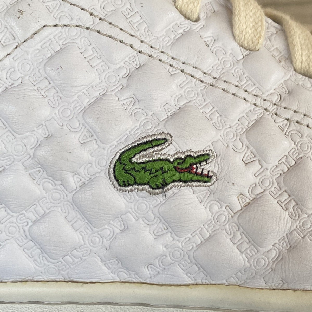 Lacoste Carnaby TR White Quilted Leather Mens Sneakers Shoes Size 13 Lacoste Carnaby TR White Quilted Leather Mens Sneakers Size  main image 2