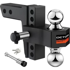 Adjustable Trailer Hitch-Drop Hitch Fits 2 inch Receiver 6" Drop/Rise Tow Hitch