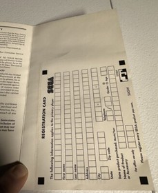 Nights into Dreams - Sega Saturn - Authentic Manual Only! With Registration Card