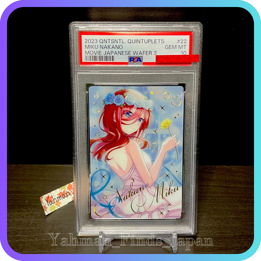 PSA 10 2023 Miku Nakano Wafer SP Card Quintessential Quintuplets