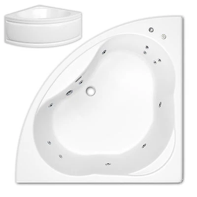 Trojan Laguna 1200 x 1200mm Corner 12 Jet Whirlpool / Spa Bath
